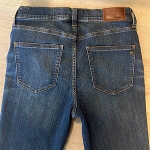 Madewell High Riser Skinny Jeans 29 dark classic wash like new stretchy